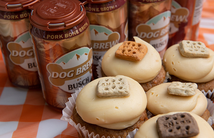 Snacks for the dogs at the yappy hour.